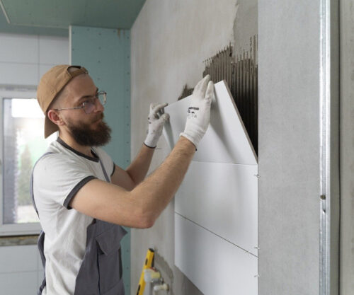 installazione pannelli per isolamento parete con cappotto termico interno fai da te.