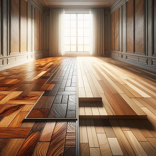 Guida visiva alla scelta tra pavimenti in legno massello e ingegnerizzato